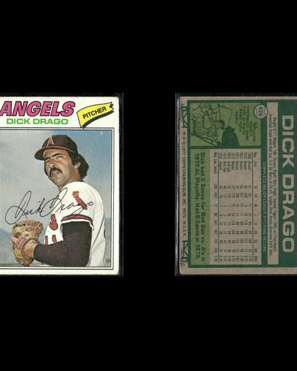 California Angels 1977 Topps Baseball 28-Card Lot Topps VG