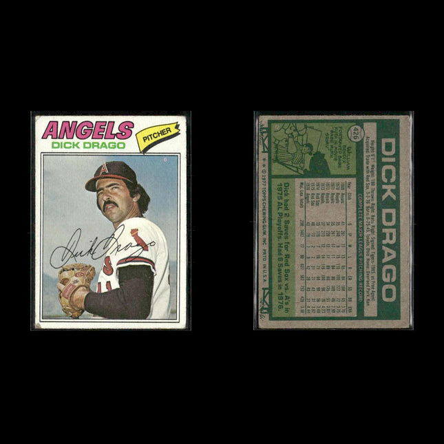 California Angels 1977 Topps Baseball 28-Card Lot Topps VG