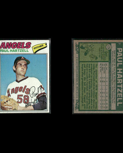 California Angels 1977 Topps Baseball 28-Card Lot Topps VG