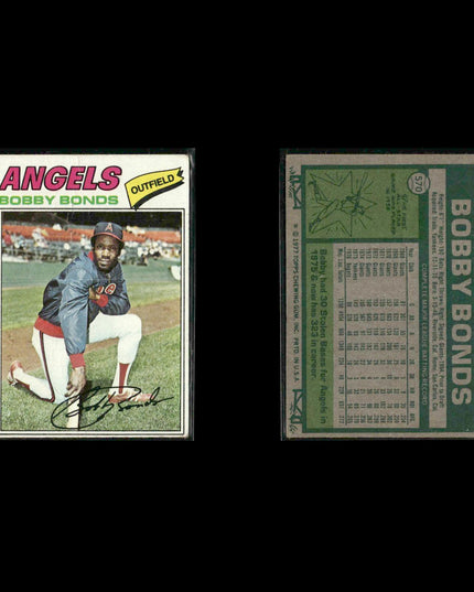 California Angels 1977 Topps Baseball 28-Card Lot Topps VG