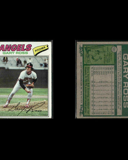 California Angels 1977 Topps Baseball 28-Card Lot Topps VG