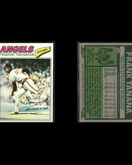 California Angels 1977 Topps Baseball 28-Card Lot Topps VG