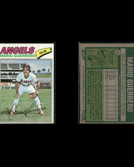California Angels 1977 Topps Baseball 28-Card Lot Topps VG