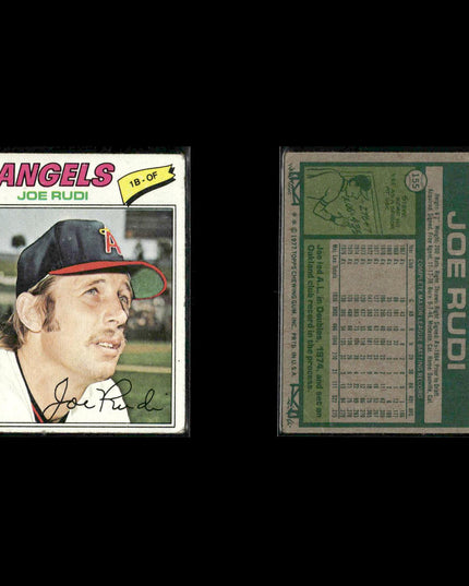 California Angels 1977 Topps Baseball 28-Card Lot Topps VG