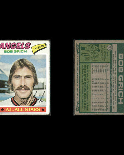 California Angels 1977 Topps Baseball 28-Card Lot Topps VG
