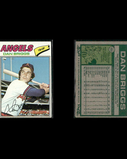California Angels 1977 Topps Baseball 28-Card Lot Topps VG