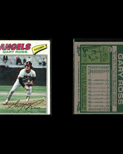 California Angels 1977 Topps Baseball 28-Card Lot Topps VG