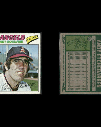 California Angels 1977 Topps Baseball 28-Card Lot Topps VG