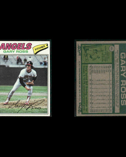 California Angels 1977 Topps Baseball 28-Card Lot Topps VG