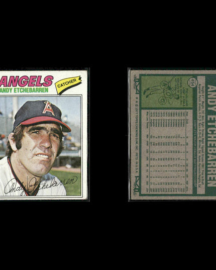 California Angels 1977 Topps Baseball 28-Card Lot Topps VG