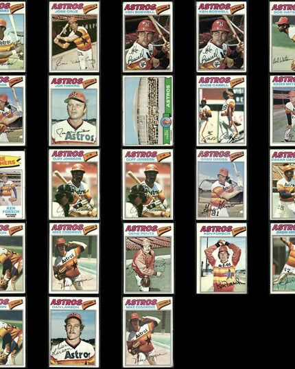 Houston Astros 1977 Topps Baseball 23-Card Lot Topps VG