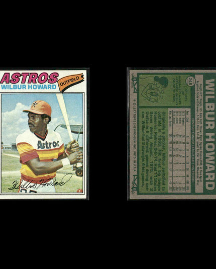Houston Astros 1977 Topps Baseball 23-Card Lot Topps VG