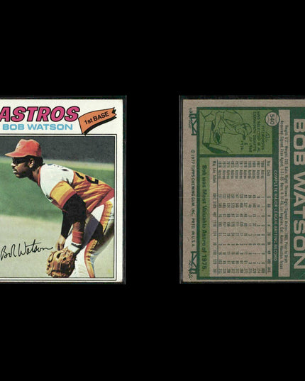 Houston Astros 1977 Topps Baseball 23-Card Lot Topps VG