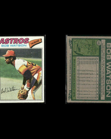 Houston Astros 1977 Topps Baseball 23-Card Lot Topps VG