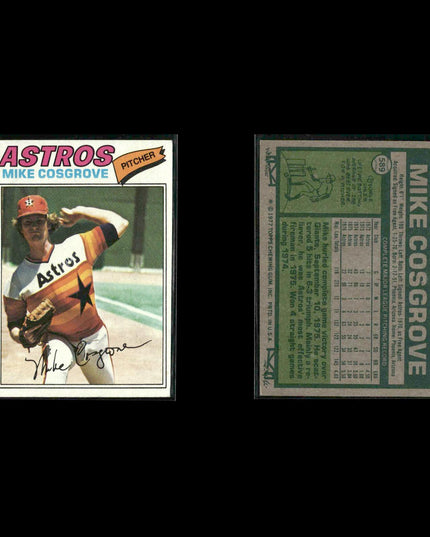 Houston Astros 1977 Topps Baseball 23-Card Lot Topps VG