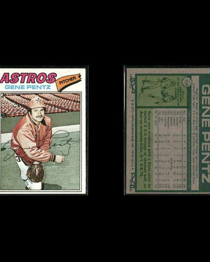 Houston Astros 1977 Topps Baseball 23-Card Lot Topps VG