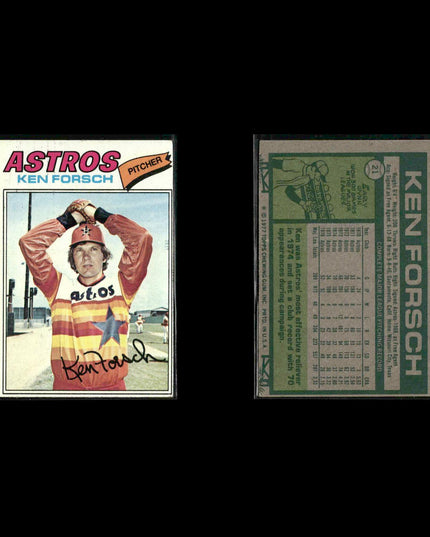 Houston Astros 1977 Topps Baseball 23-Card Lot Topps VG