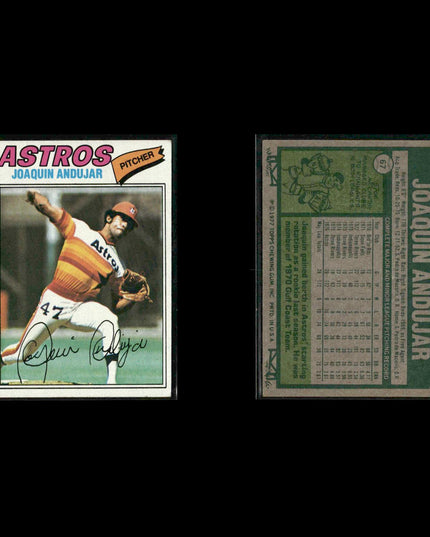 Houston Astros 1977 Topps Baseball 23-Card Lot Topps VG