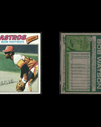 Houston Astros 1977 Topps Baseball 23-Card Lot Topps VG