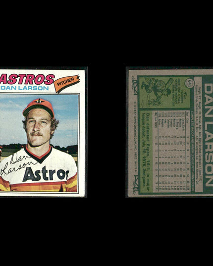 Houston Astros 1977 Topps Baseball 23-Card Lot Topps VG