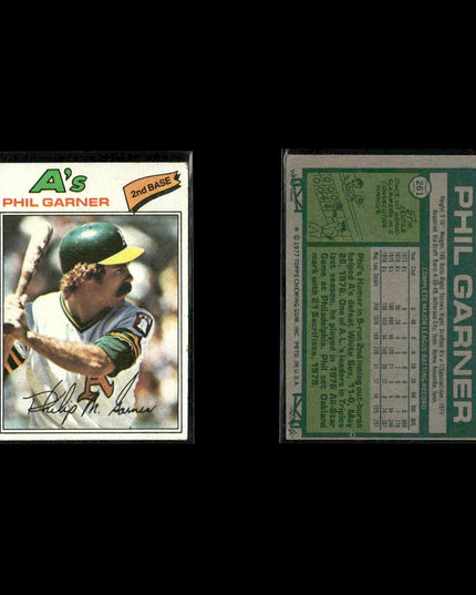 Oakland Athletics 1977 Topps Baseball 29-Card Lot Topps VG