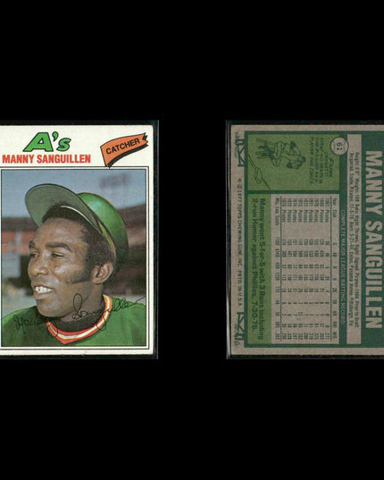 Oakland Athletics 1977 Topps Baseball 29-Card Lot Topps VG