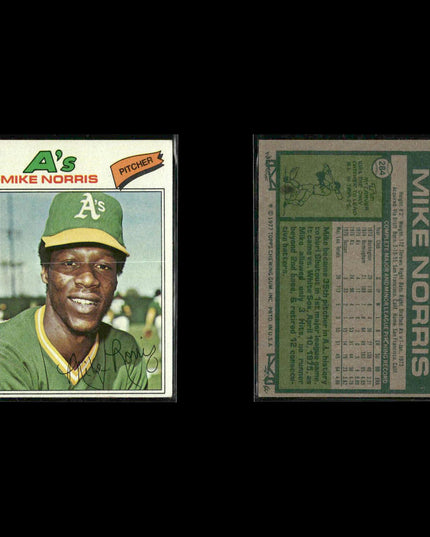 Oakland Athletics 1977 Topps Baseball 29-Card Lot Topps VG