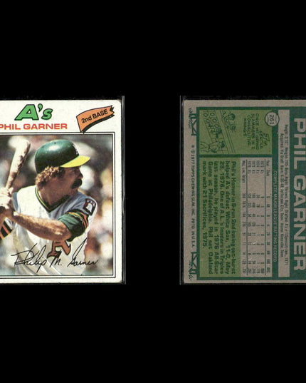 Oakland Athletics 1977 Topps Baseball 29-Card Lot Topps VG