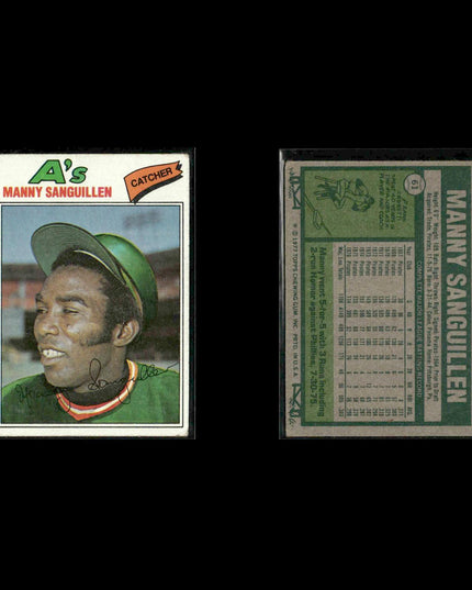 Oakland Athletics 1977 Topps Baseball 29-Card Lot Topps VG