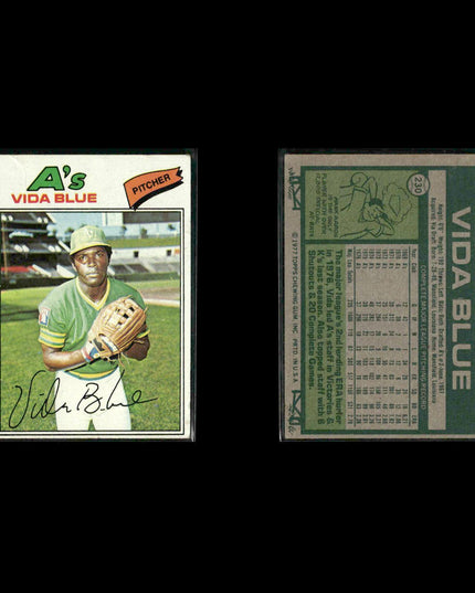 Oakland Athletics 1977 Topps Baseball 29-Card Lot Topps VG