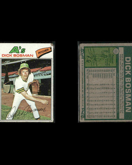 Oakland Athletics 1977 Topps Baseball 29-Card Lot Topps VG