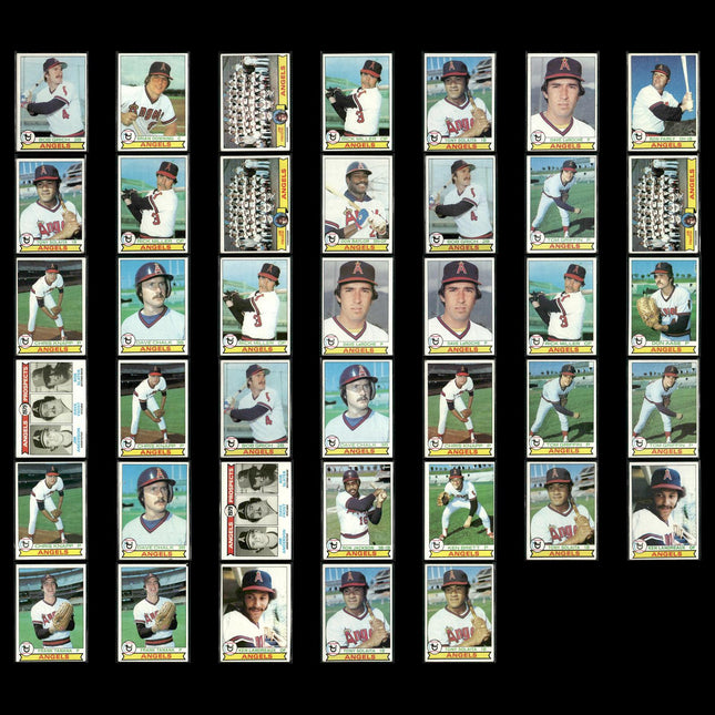 California Angels 1979 Topps Baseball 40-Card Lot Topps VG