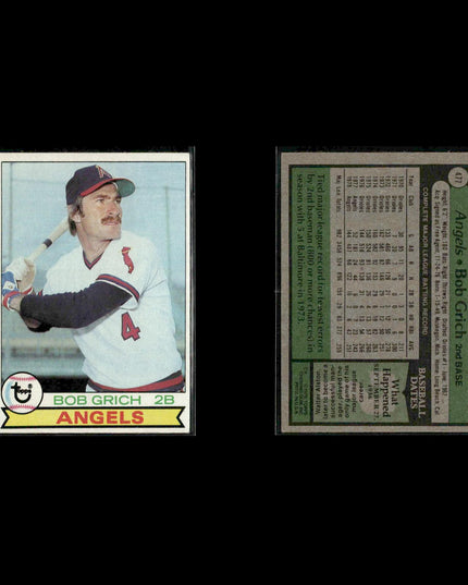 California Angels 1979 Topps Baseball 40-Card Lot Topps VG