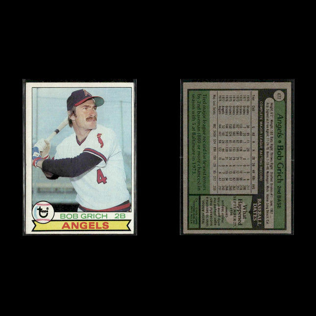 California Angels 1979 Topps Baseball 40-Card Lot Topps VG