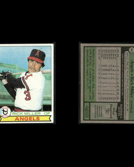 California Angels 1979 Topps Baseball 40-Card Lot Topps VG