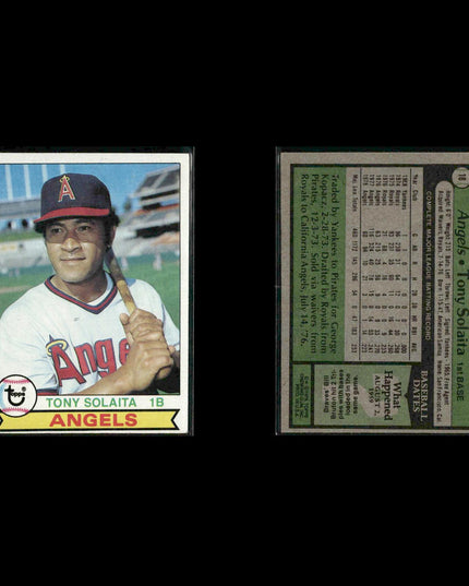 California Angels 1979 Topps Baseball 40-Card Lot Topps VG