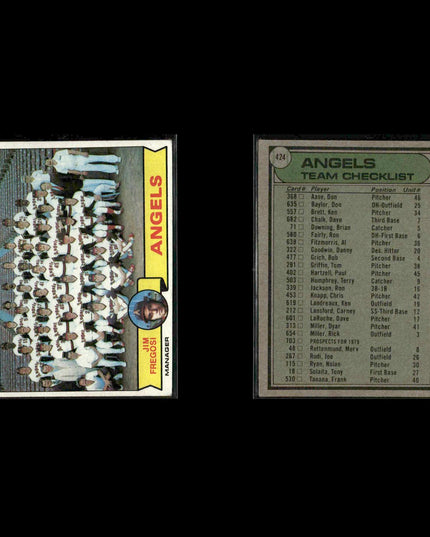California Angels 1979 Topps Baseball 40-Card Lot Topps VG
