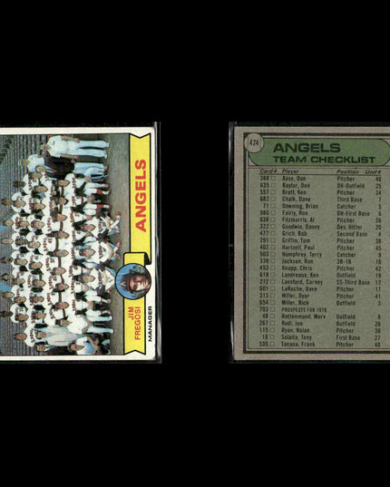 California Angels 1979 Topps Baseball 40-Card Lot Topps VG