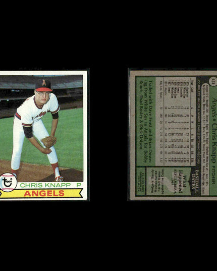 California Angels 1979 Topps Baseball 40-Card Lot Topps VG