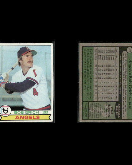 California Angels 1979 Topps Baseball 40-Card Lot Topps VG