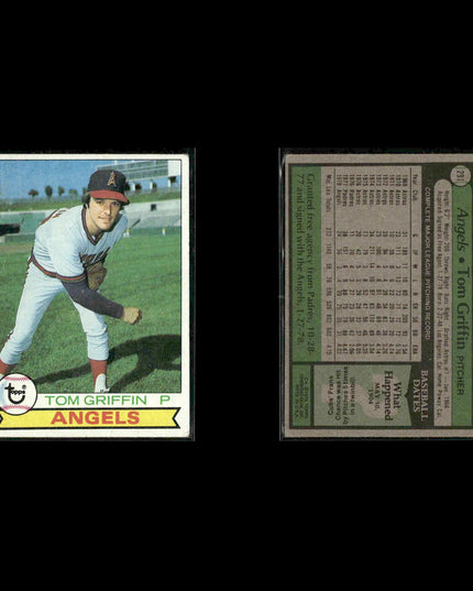 California Angels 1979 Topps Baseball 40-Card Lot Topps VG