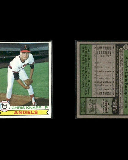 California Angels 1979 Topps Baseball 40-Card Lot Topps VG