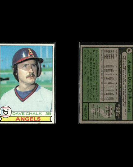 California Angels 1979 Topps Baseball 40-Card Lot Topps VG