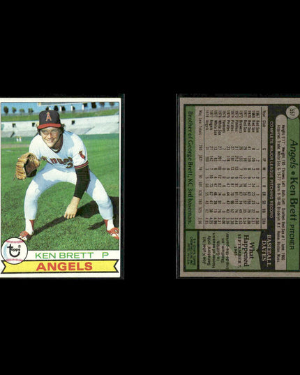 California Angels 1979 Topps Baseball 40-Card Lot Topps VG