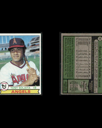 California Angels 1979 Topps Baseball 40-Card Lot Topps VG