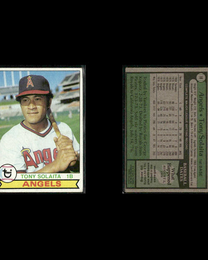 California Angels 1979 Topps Baseball 40-Card Lot Topps VG