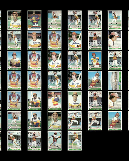 Houston Astros 1979 Topps Baseball 53-Card Lot Topps VG