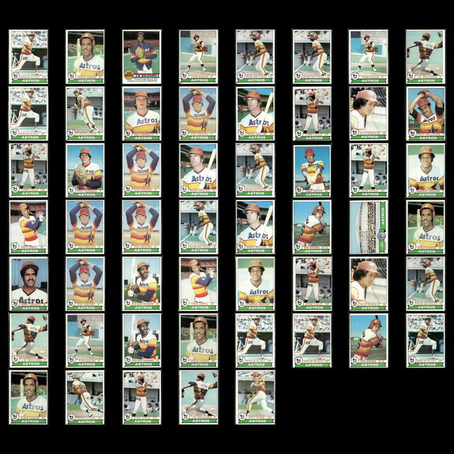 Houston Astros 1979 Topps Baseball 53-Card Lot Topps VG