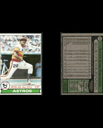 Houston Astros 1979 Topps Baseball 53-Card Lot Topps VG