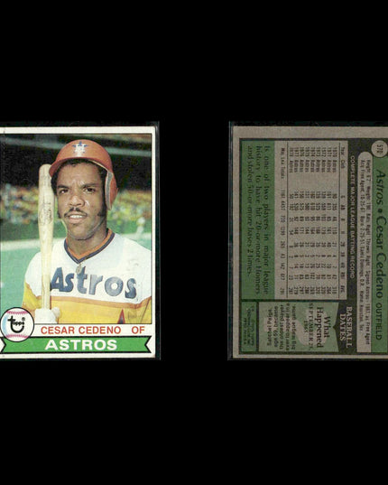 Houston Astros 1979 Topps Baseball 53-Card Lot Topps VG
